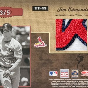 2005 Throwback threads Musial/Edmonds back /5